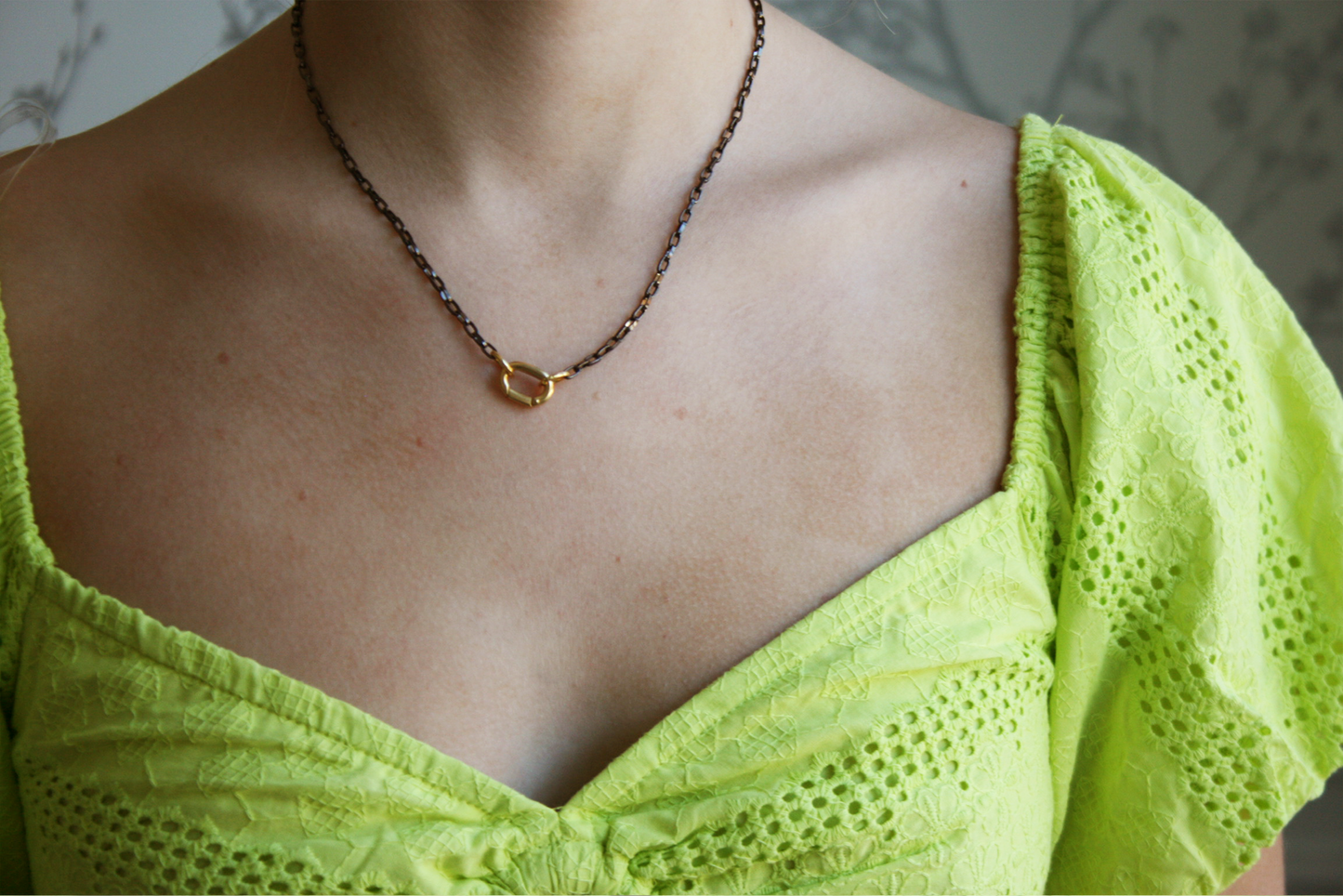 Black Chain Link  Choker